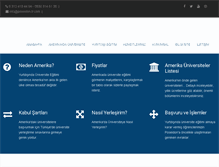 Tablet Screenshot of amerikauniversitem.com